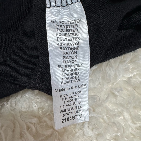 Michael Stars Black Gigi Striped Arm Sweatshirt Size Large NEW - Picture 8 of 11